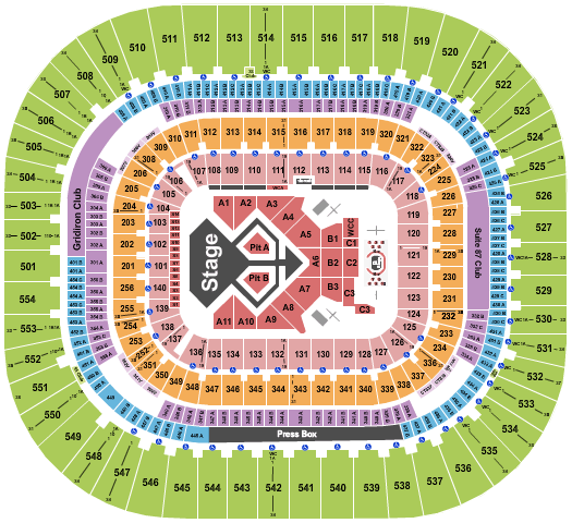 Bank Of America Stadium Chris Brown Seating Chart